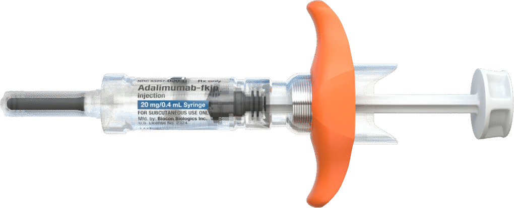Adalimumab-fkjp prefilled syringe